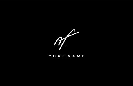 Calligraphy Signature Letter NFのイラスト素材