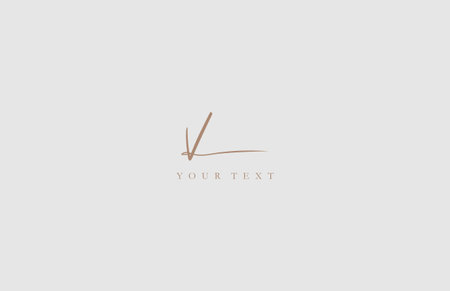 Calligraphy Signature Initial Letter Vのイラスト素材