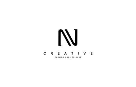 Minimal N Monogram Design Logo Templateのイラスト素材