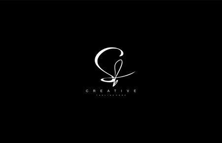 Stylish Monogram Signature Letter Sb Logo Designのイラスト素材