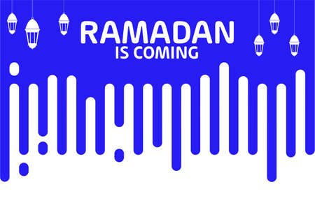 Ramadan Is Coming Modern Trasition Shape Backgroundのイラスト素材