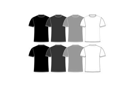 Tamplate T-shirt Vectorのイラスト素材