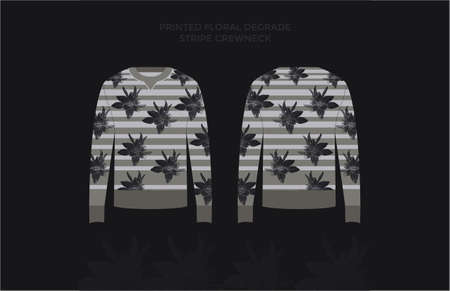 Crew Neck Sweatshirts Vector Designの写真素材