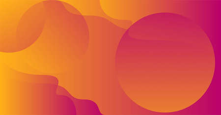 Red Orange Color Modern background with circlesのイラスト素材