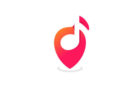 Note Location Logoのイラスト素材