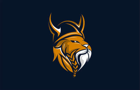 Lion Viking Logoのイラスト素材