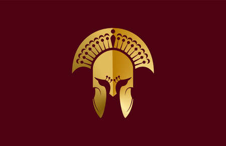 peacock gladiator helmetのイラスト素材