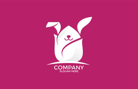 Bunny Lotus Logoのイラスト素材