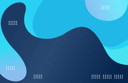 Abstract Rectangles Shape Isolated Blue Gradientのイラスト素材