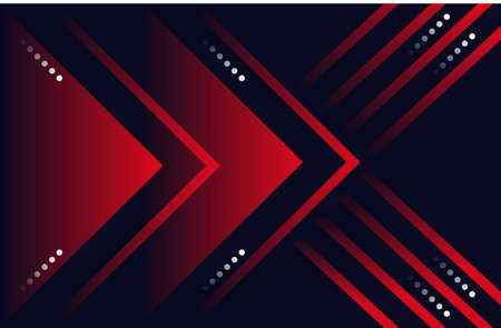 Red Arrow Shape Dark Blue Backgroundのイラスト素材