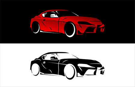 Vector Illustrative Sedan Car designのイラスト素材