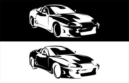 Vector Illustrative Sedan Car designのイラスト素材