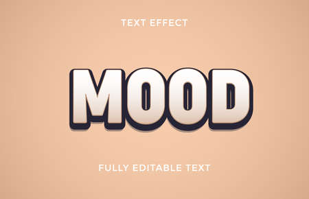 GOOD MOOD Text Effect Designのイラスト素材