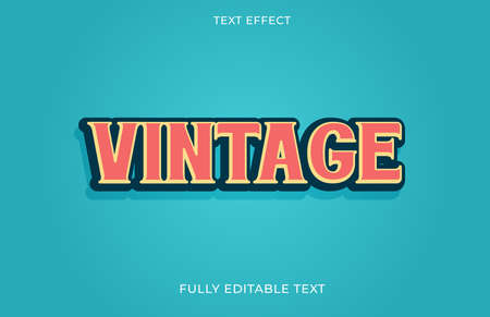 NEW STYLE VINTAGE Text Effect Designのイラスト素材