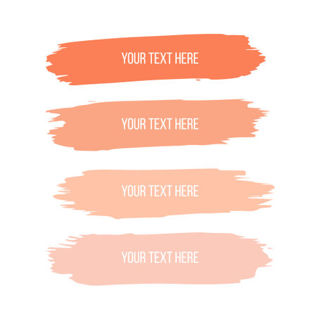 Highlight marker. Highlight peach fuzz strokes. Marker pen highlightのイラスト素材