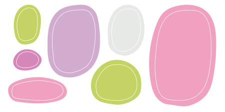 Hand drawn minimalist quote poster set. Quote frames blank template set.のイラスト素材