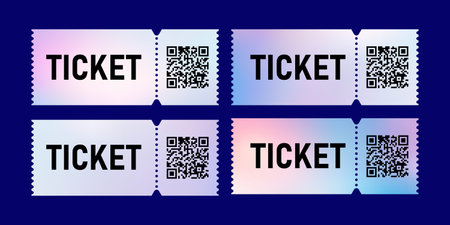 Printable tickets featuring QR codes for event entry and validation at different locations