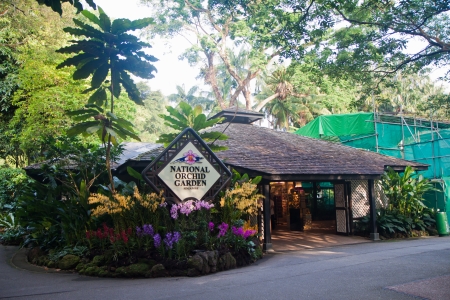 National Orchid Garden inside Singapore Botanic Garden.のeditorial素材