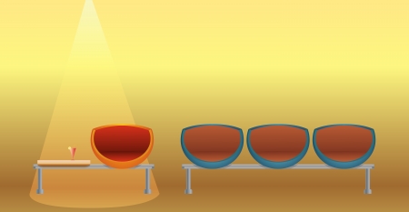 Special seat separated from the general seat  Drinks provided のイラスト素材