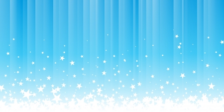 Vector footer illustration of stars splashing down.のイラスト素材