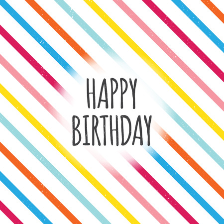 Vector illustration of birthday color lines design element.のイラスト素材
