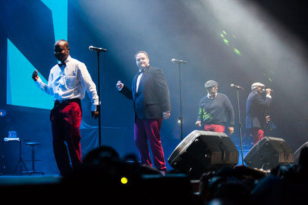 JAKARTA, INDONESIA - OCTOBER 6, 2013: American R&B group All-4-One performs at the 6th LA Lights...