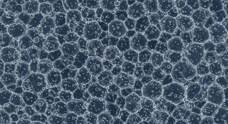 abstract background of blue water bubbles. 3d rendering - illustrationの素材