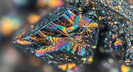 Macro shot of a gemstone with a shallow depth of fieldの素材