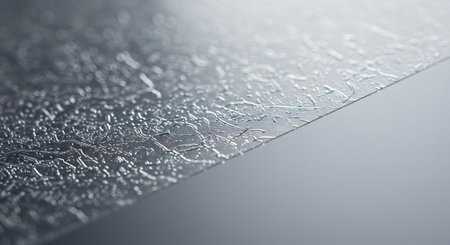 Close-up of frosted glass surface. Abstract background for design.の素材