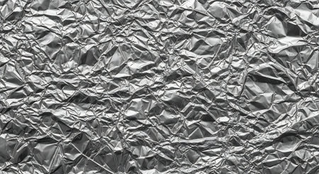 Aluminum foil texture background. Silver aluminum foil texture for background.の素材