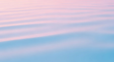 abstract background of water surface with ripples and sunlight in pastel colorsの素材