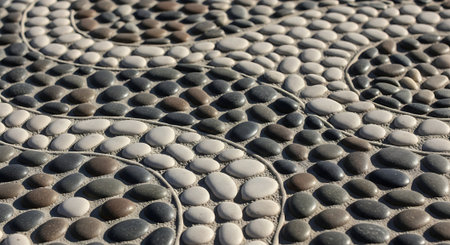 Cobblestone pattern. Abstract background and texture for design.の素材