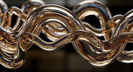 Abstract metal background. 3d rendering,  3d illustration.の素材