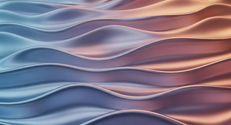 Abstract wavy background. 3d rendering, 3d illustration.の素材