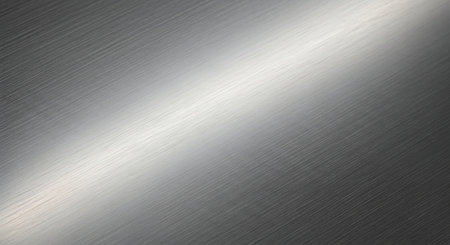 Metal background or texture of brushed steel plate with reflections Iron plate and shinyの素材
