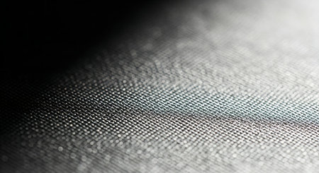 Close-up detail of a carbon fiber composite material for background.の素材