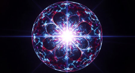 digital generated image in the form of abstract geometric shapes of various shades and colors for use in web design and computer graphics.の素材