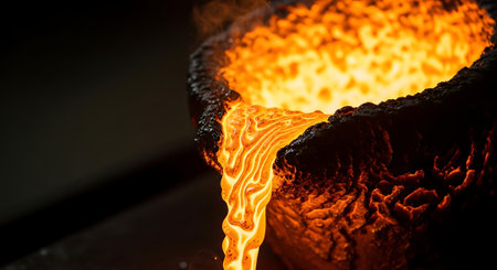 Close-up of a burning candle in a blacksmith's workshopの素材