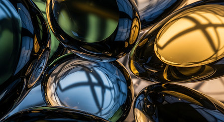 Abstract 3d rendering of geometric composition. Artwork for creative design.の素材