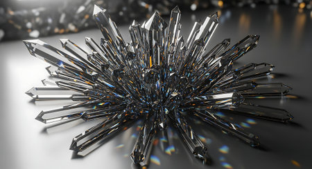 Diamonds. 3D illustration. 3D CG. High resolution.の素材