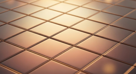 Abstract background with square tiles. 3d render. Toned.の素材