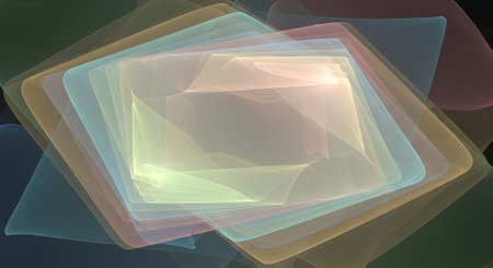 abstract fractal background a computer-generated 2D illustration, textureの素材