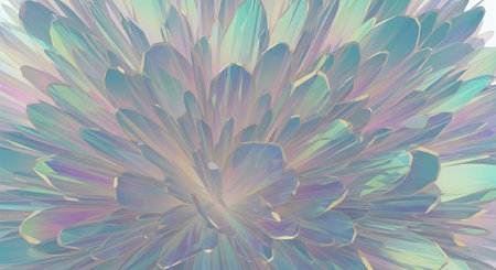 Flower petals of a chrysanthemum close-upの素材
