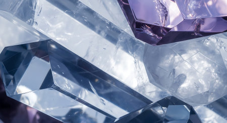 close up of crystal gemstone. 3d rendering and illustration.の素材