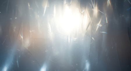 Abstract 3d rendering of chaotic particles in empty space. Futuristic background design.の素材