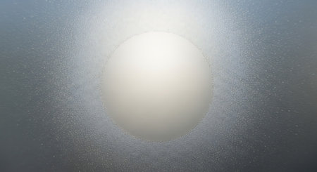 Frosted glass with a hole in the middle. 3d renderingの素材