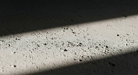 The shadow of the sun on the concrete floor. Abstract background.の素材