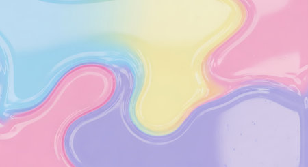 Colorful abstract background of liquid paint. 3d rendering, 3d illustration.の素材