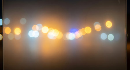 abstract background with bokeh defocused lights and shadow.の素材