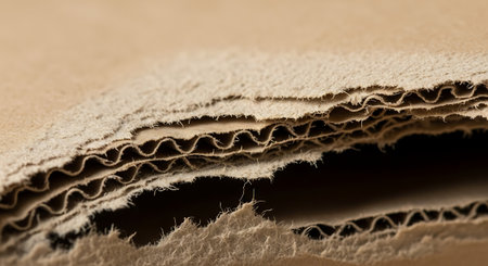 close up of old brown paper texture background, shallow depth of fieldの素材
